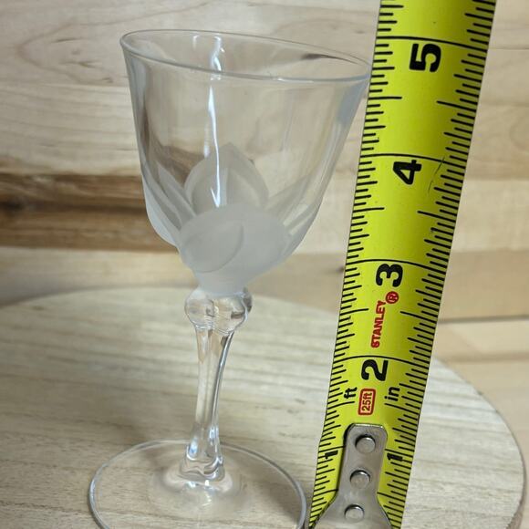 D'Arques JG Durand Florence Pattern Cordial Crystal Stem Glass 4.75” - Picture 4 of 6